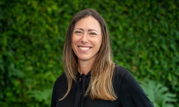 Sofía Giraudo durante una presentación sobre innovación alimentaria