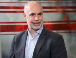 Horacio Rodríguez Larreta en la Legislatura de Buenos Aires durante un discurso oficial.